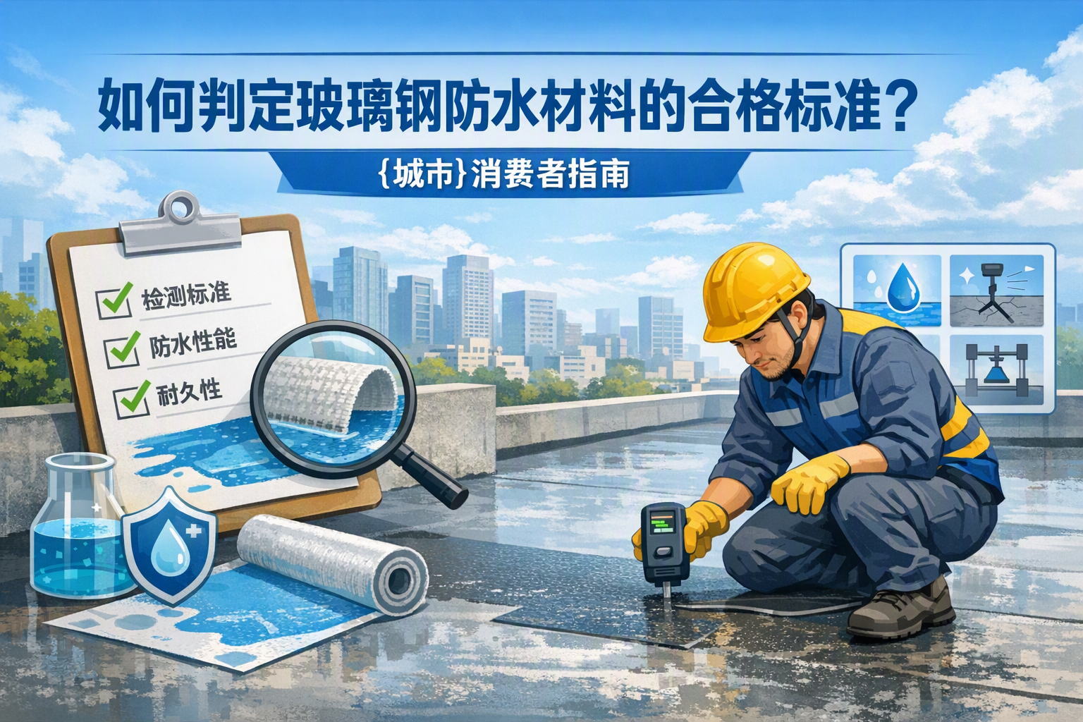 如何判定玻璃钢防水材料的合格标准？ 济南 消费者指南