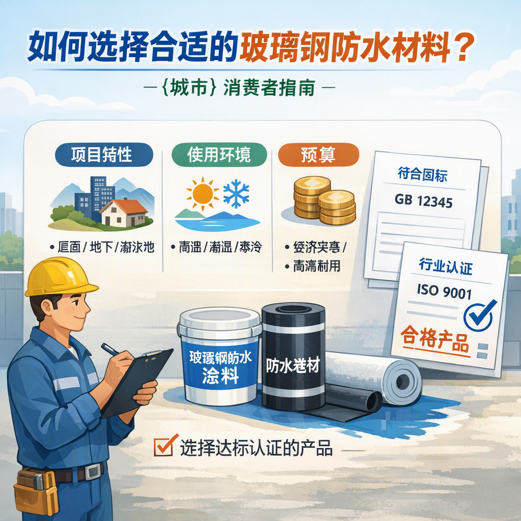 如何判定玻璃钢防水材料的合格标准？ 济南 消费者指南