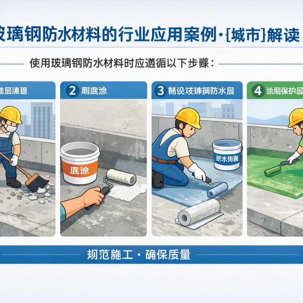 玻璃钢防水材料的行业应用案例,济南解读