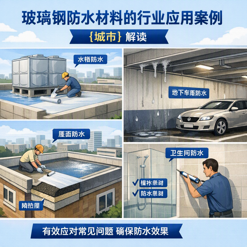 玻璃钢防水材料的行业应用案例,济南解读